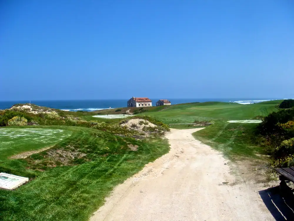 Cart path through the dunes at Praia d’El Rey