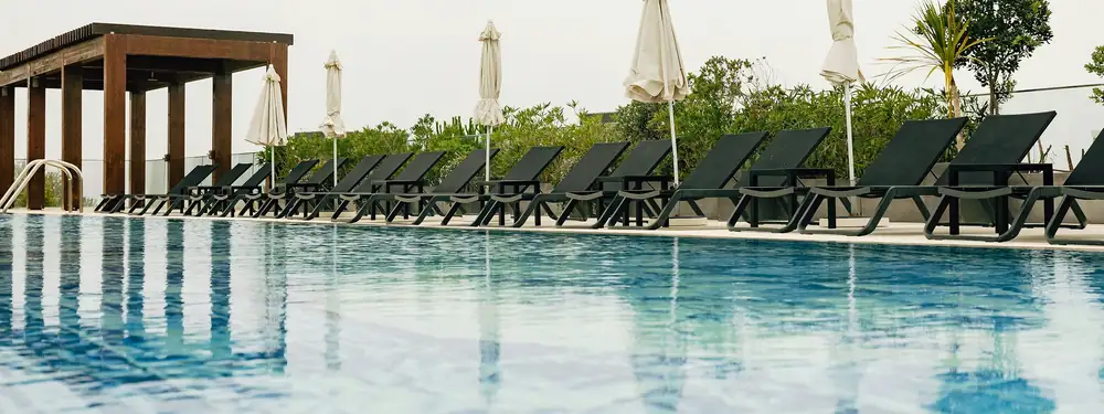 Outdoor pool at Royal Óbidos