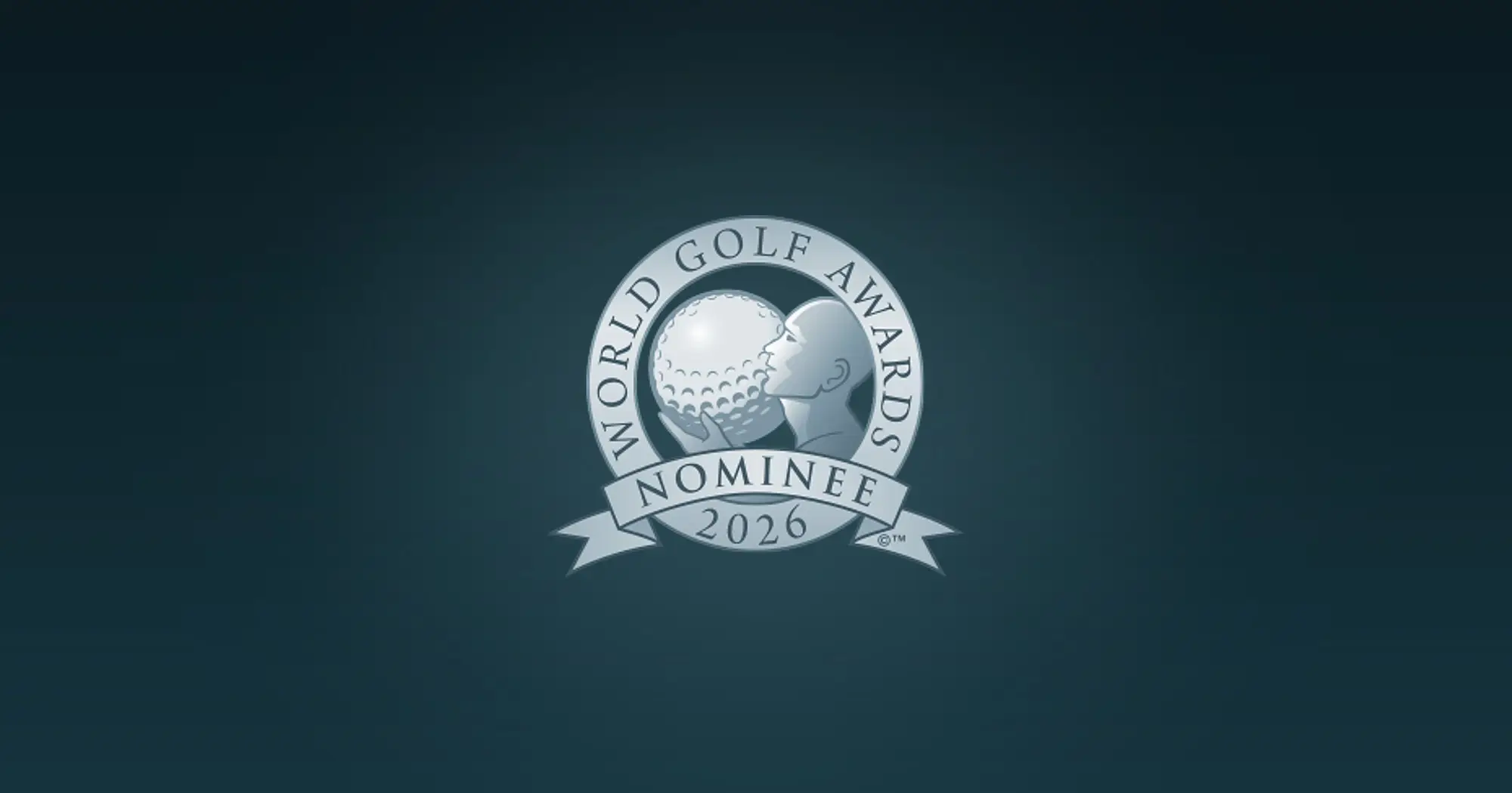 World Golf Awards 2026 nominee badge for the Silver Coast golf destination